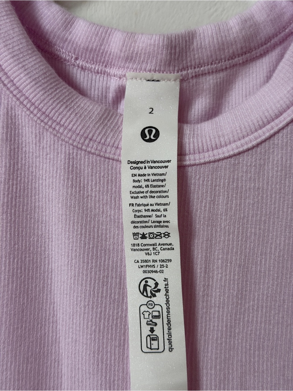 LULULEMON Ribbed Tank - Picture 4 of 4